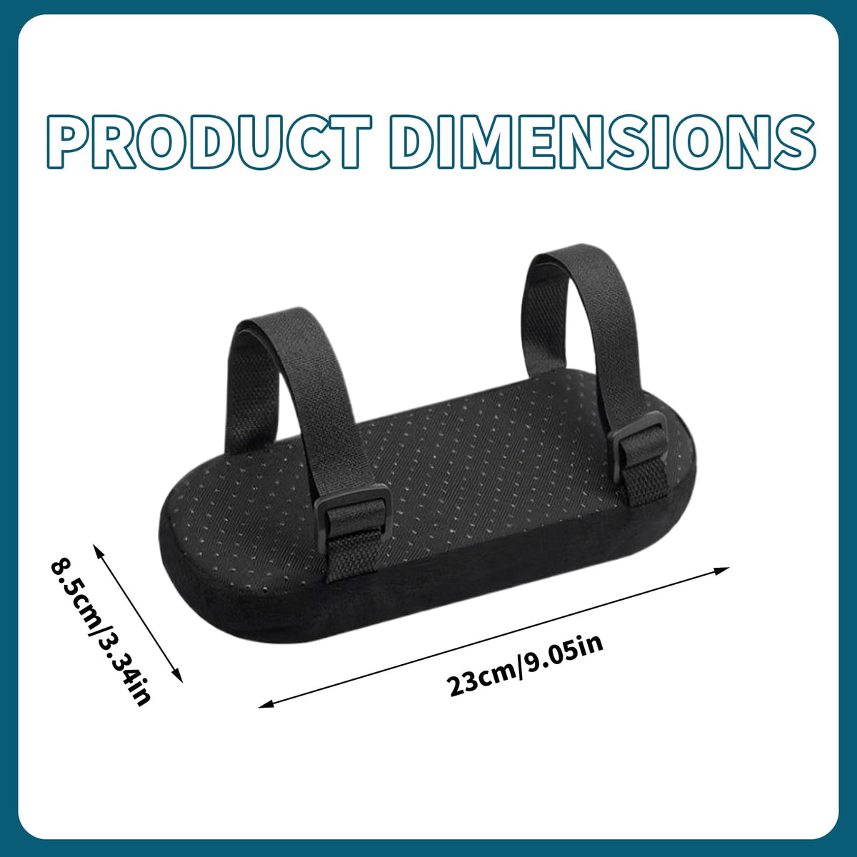 2 Pack Ergonomic Office Chair Armrest Pads, Memory Foam Arm Covers - image 2