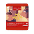 Caran d'Ache Neocolor II Water-Soluble Wax Pastels - Portrait Tin of 10