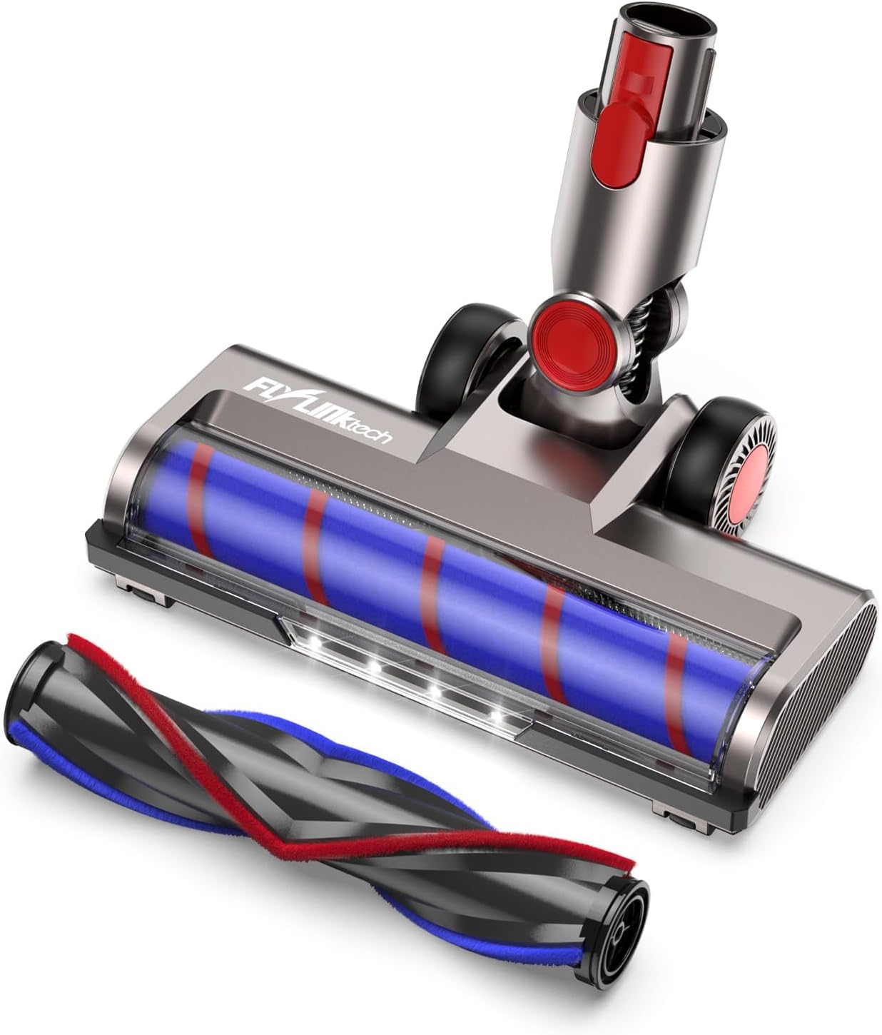 FLYLINKTECH LED Brush Head for Dyson V7 V8 V10 V11 V15 | 180° Swivel
