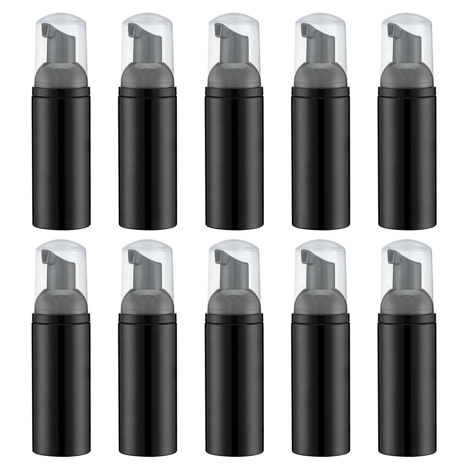Livfa 10-Pack Foaming Lash Shampoo Bottles - 2oz Travel Soap Dispenser