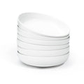 Jassceram 8.5 Inch Porcelain Pasta Bowls - Set of 6 Large 36oz Salad Plates