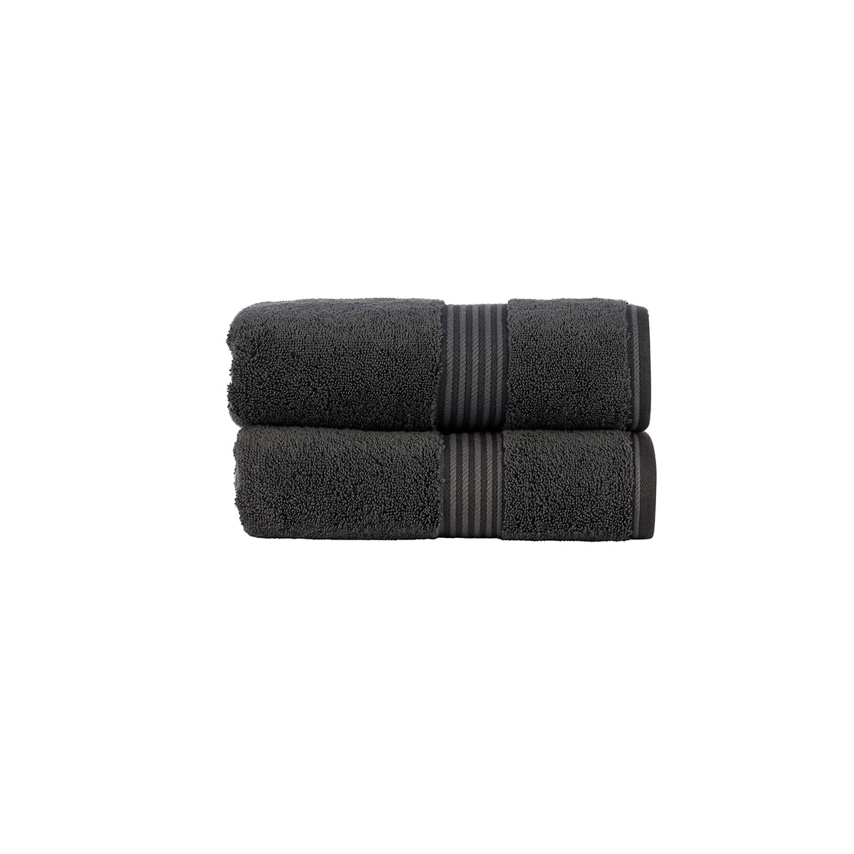 Christy Supreme Hygro Hand Towels Set | 100% Supima Cotton | Graphite