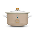 Swan Nordic Slow Cooker – 3.5L Ceramic Pot with Glass Lid, Oatmeal
