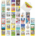 NobleWorks Funny Birthday Cards Bulk Box Set - 36 Assorted Designs