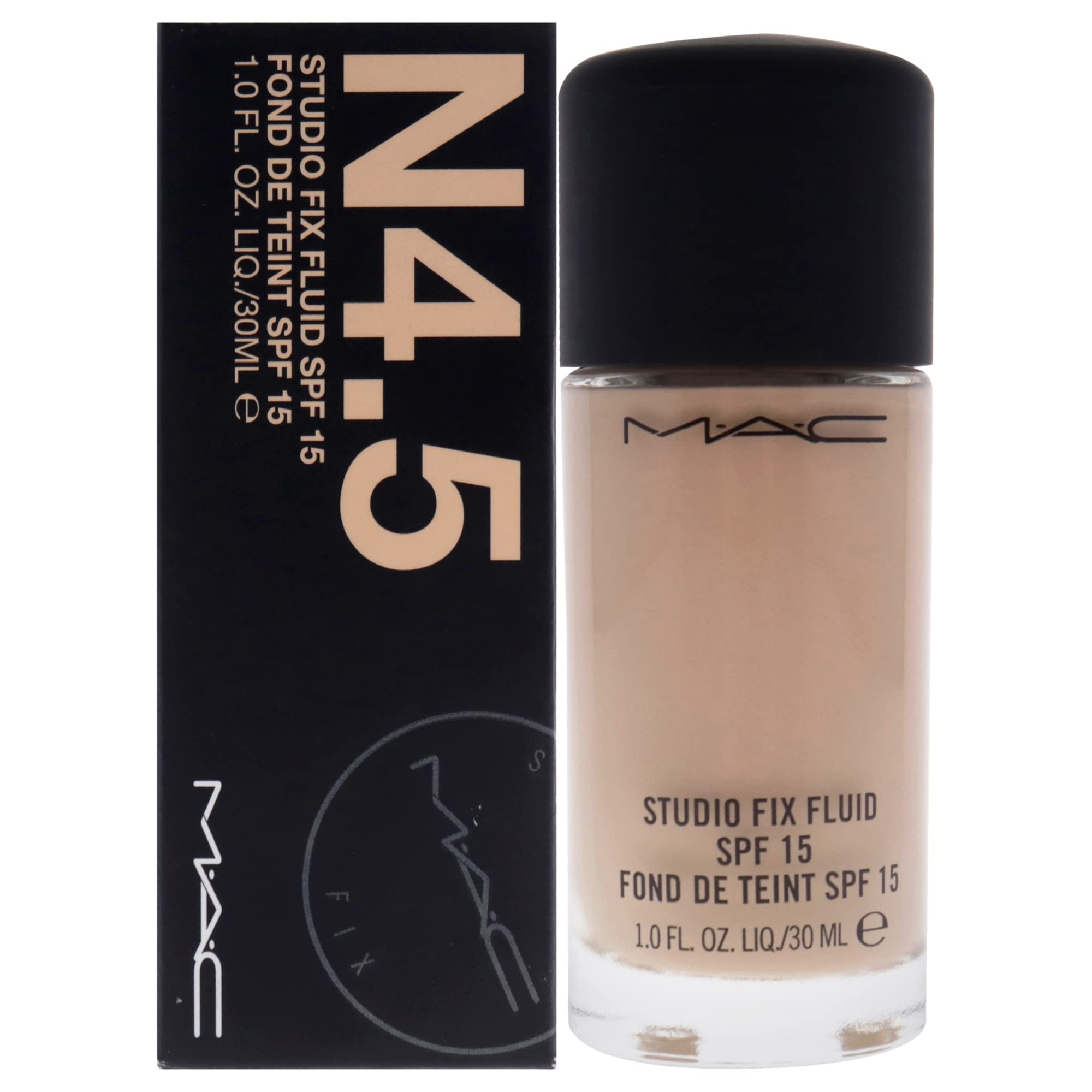 MAC Studio Fix Fluid SPF 15 Foundation - N4.5 Matte Finish - 30ml
