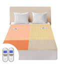 BWARM HOME King Electric Blanket | Dual Control Cotton Mattress Cover
