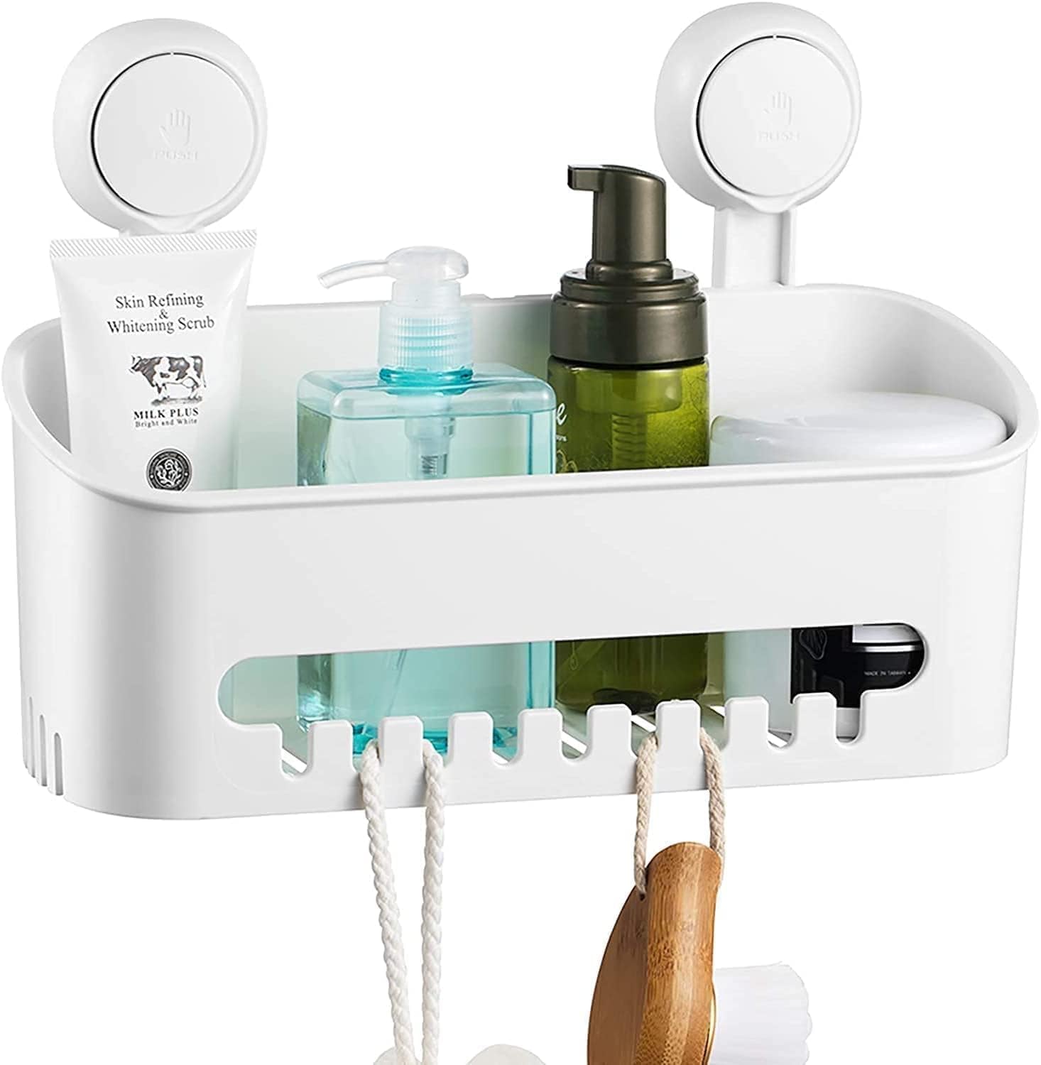 ilikable Vacuum Shower Caddy – No-Drill Suction Cup Bathroom Shelf