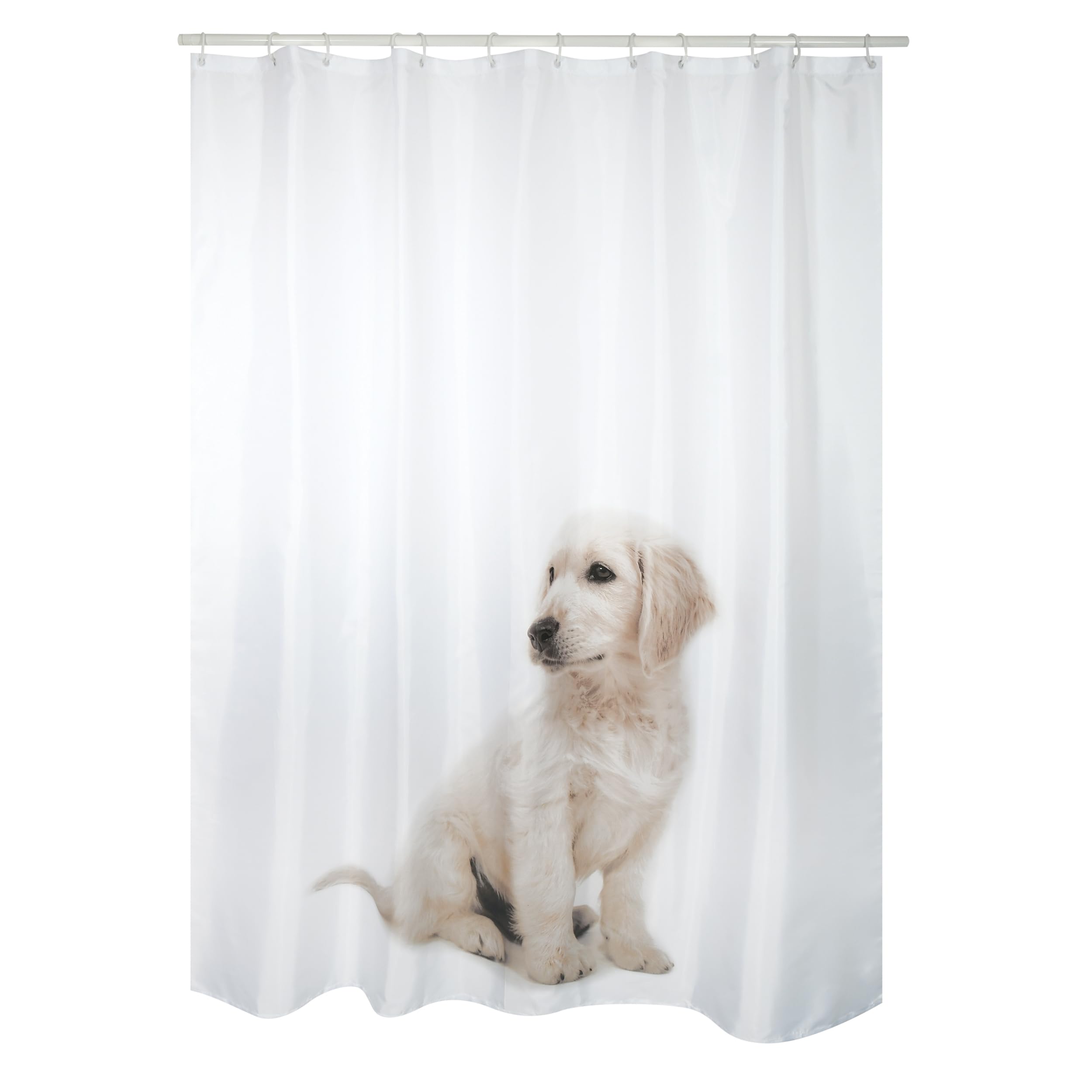 MSV Scott Anti-Mould Shower Curtain - Waterproof Polyester - 180x200cm