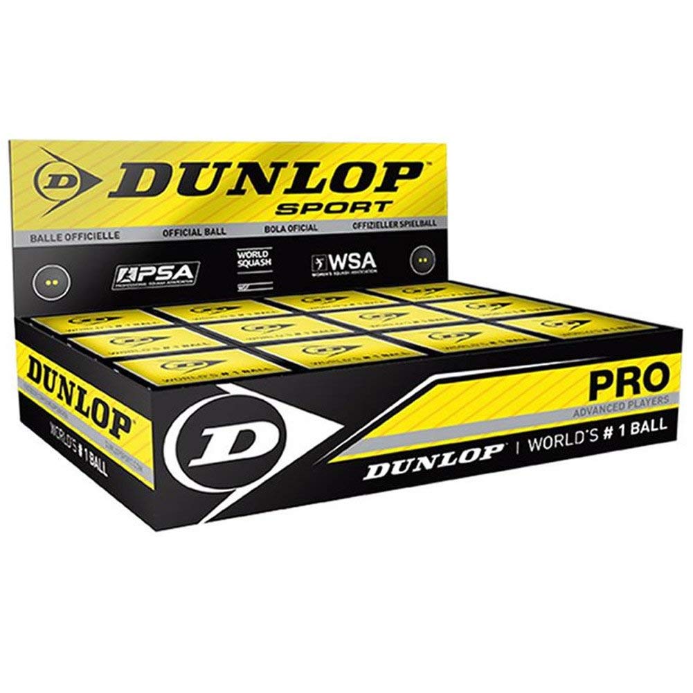 Dunlop Pro XX Squash Balls – Official WSF Professional Dozen Pack