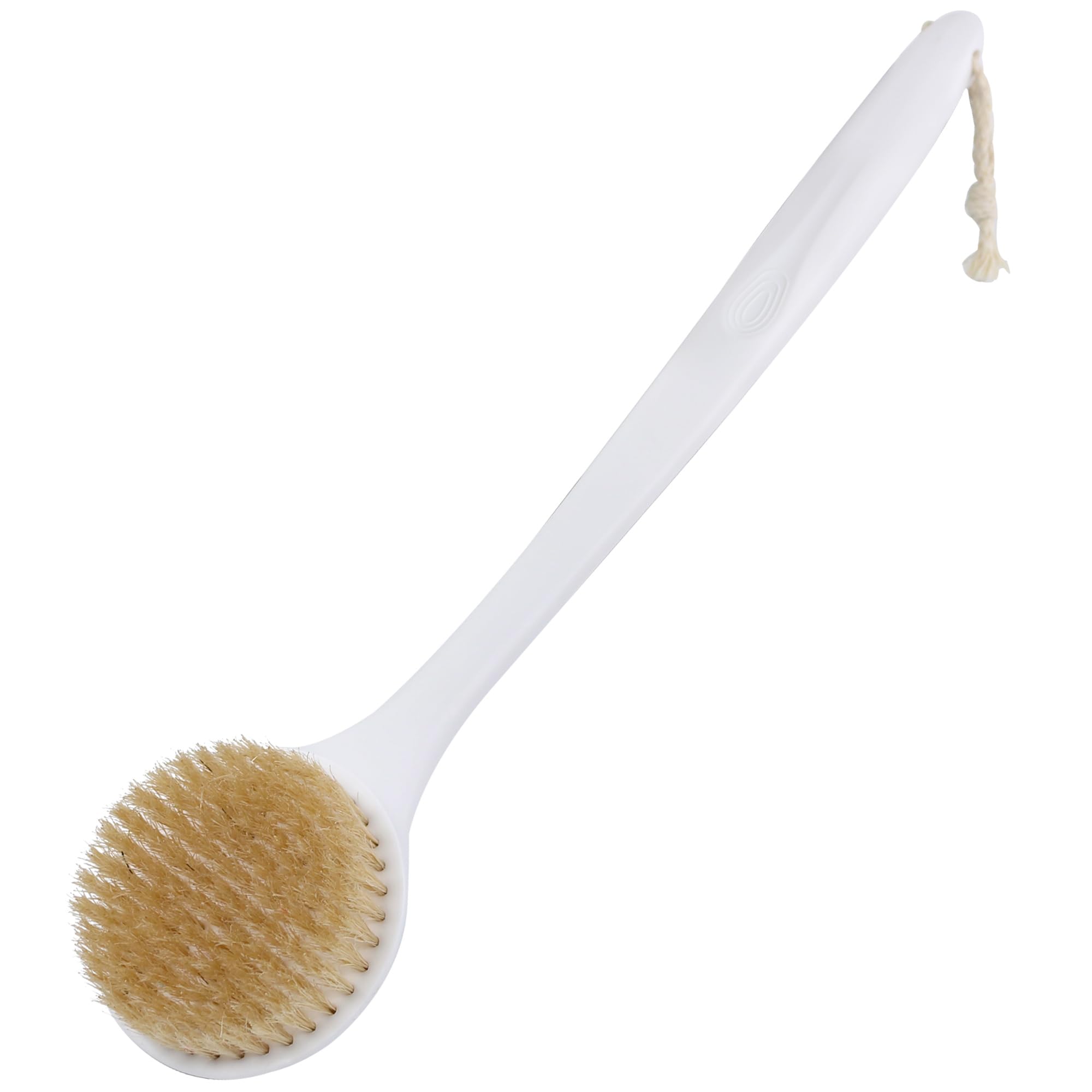 OWIIZI Back Scrubber for Shower | Long Handle Natural Bristle Body Brush
