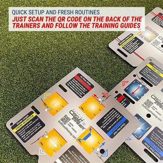 EyeLine Golf Circuit Trainer Putting Mirror System with 12 Drills & Bag