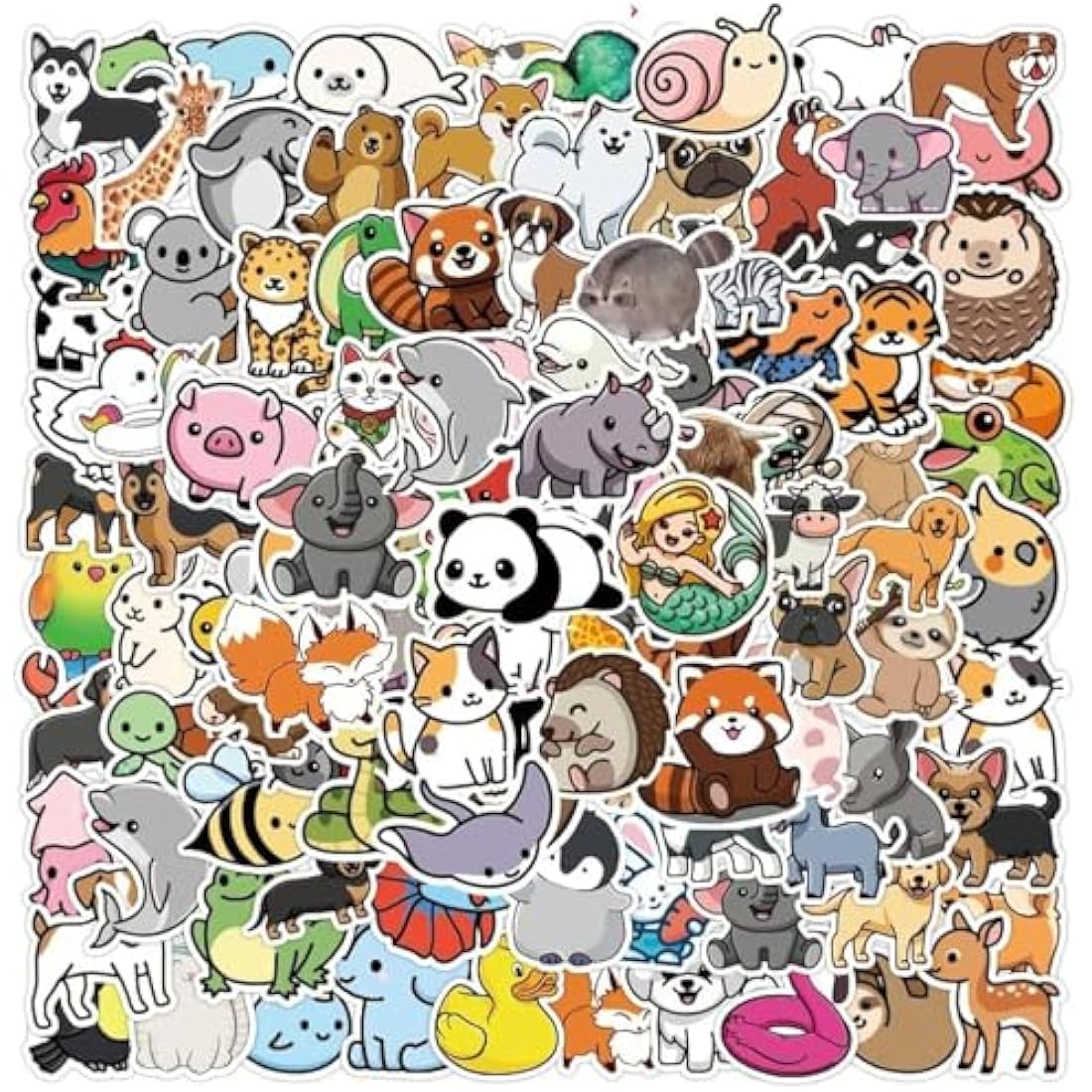 Animal Stickers | 200PCS Waterproof Vinyl Kawaii Decals