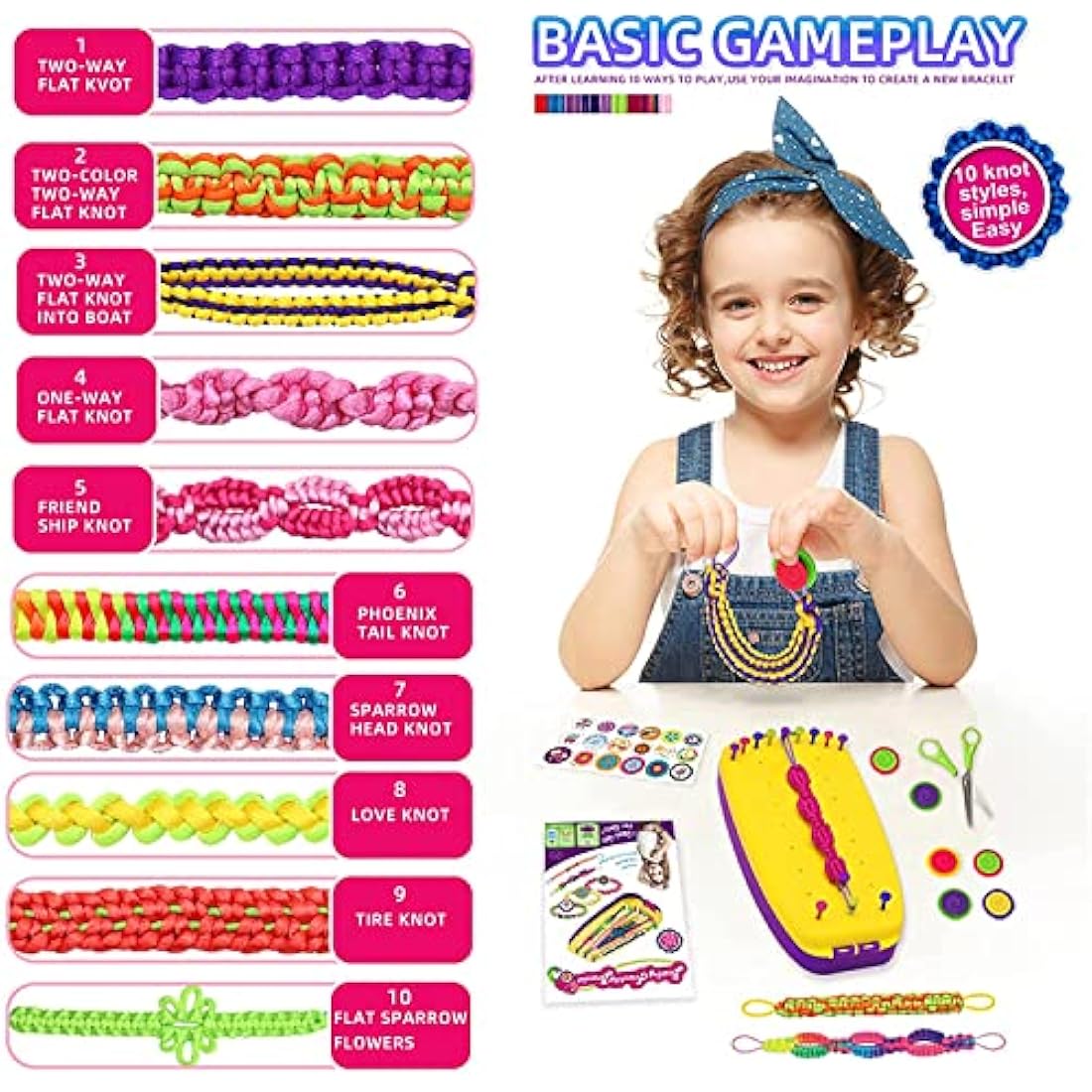 KEEHOM Friendship Bracelet Making Kit – DIY Jewelry Craft Set for Girls