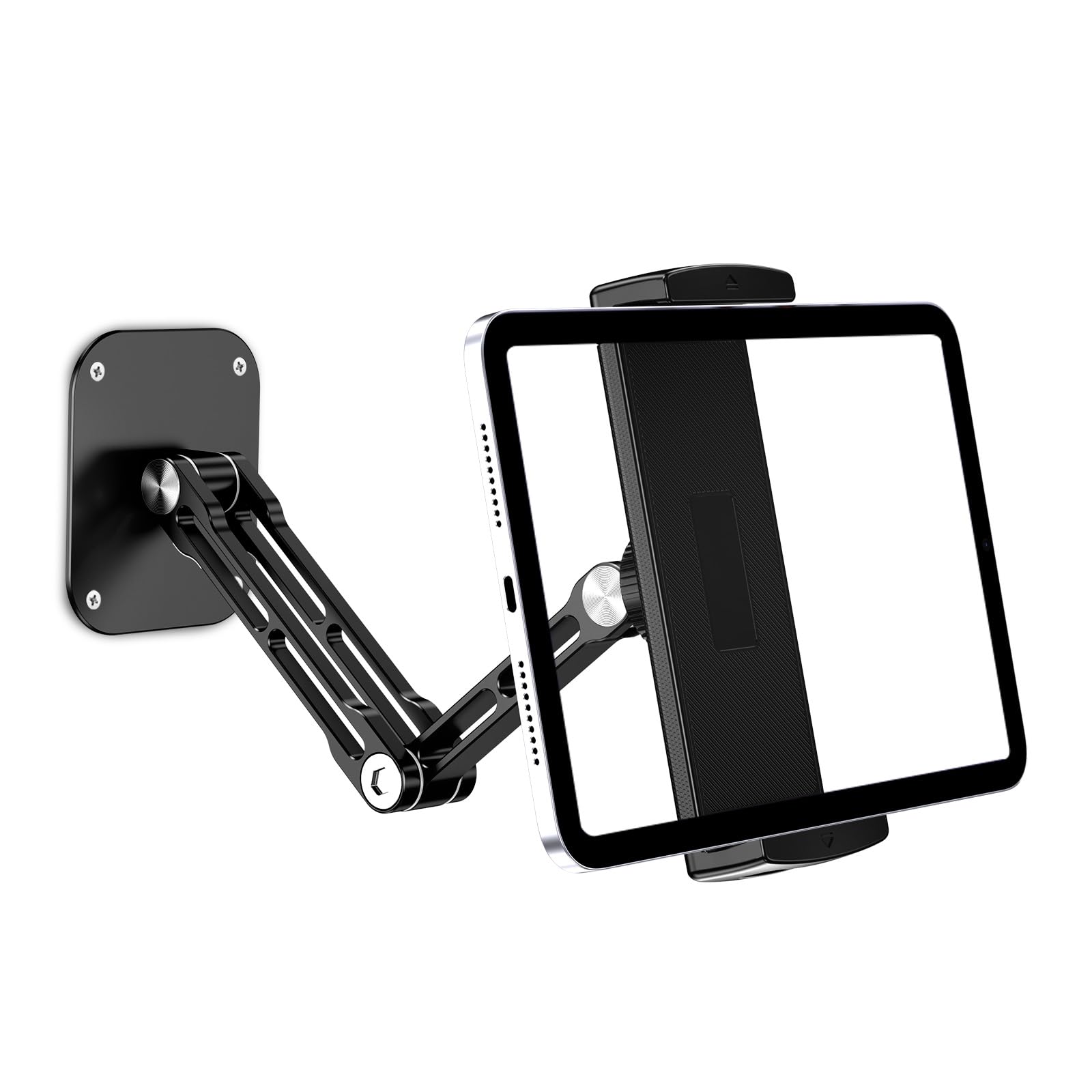 Lucrave Aluminium Tablet Wall Mount – 360° Rotating iPad Holder