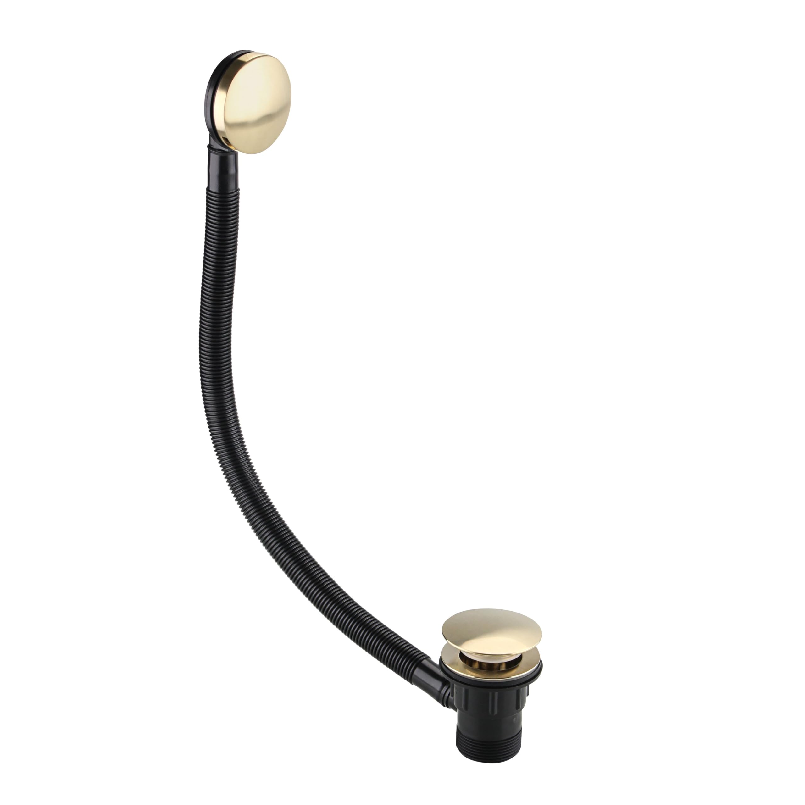 Bristan Round Clicker Bath Waste – Brushed Brass Plumbing Fixture