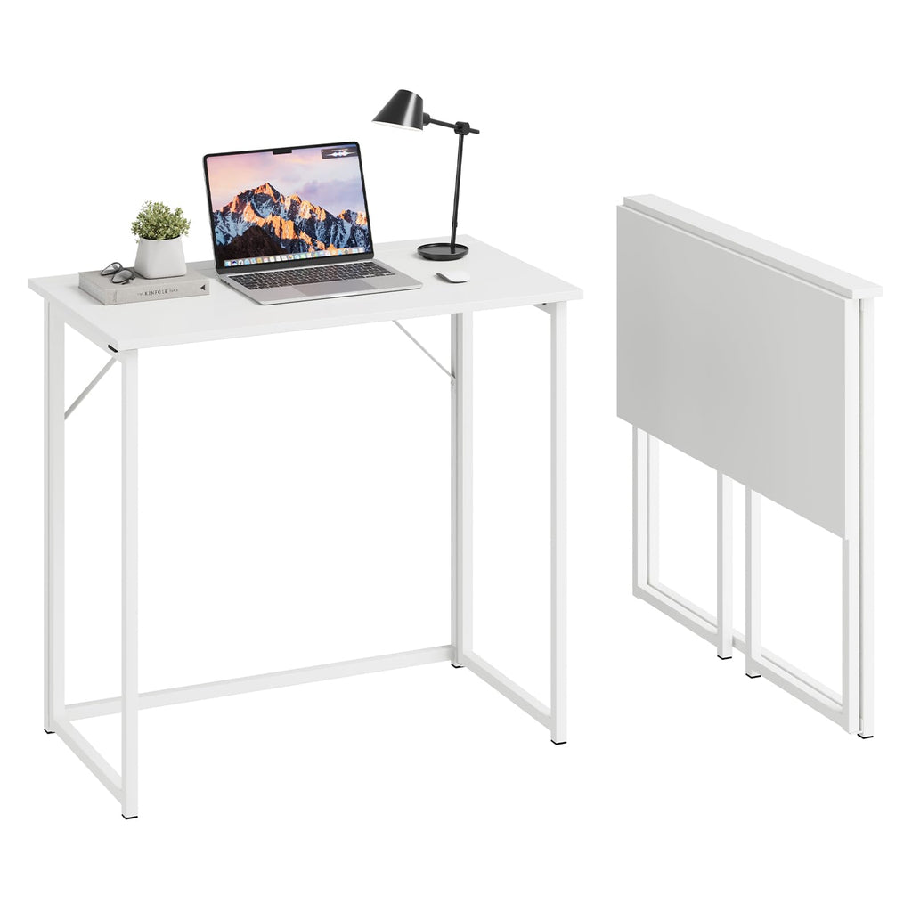 Dripex Folding Computer Desk – Portable Small Writing Table for Home Office