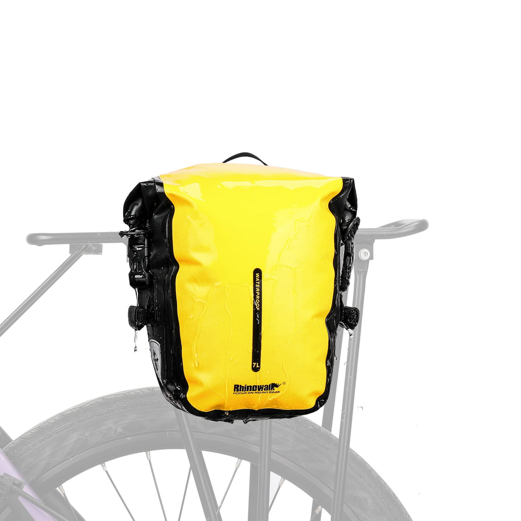 Rhinowalk 7L Waterproof Bike Pannier Bag | Rear Rack Cycling Bag