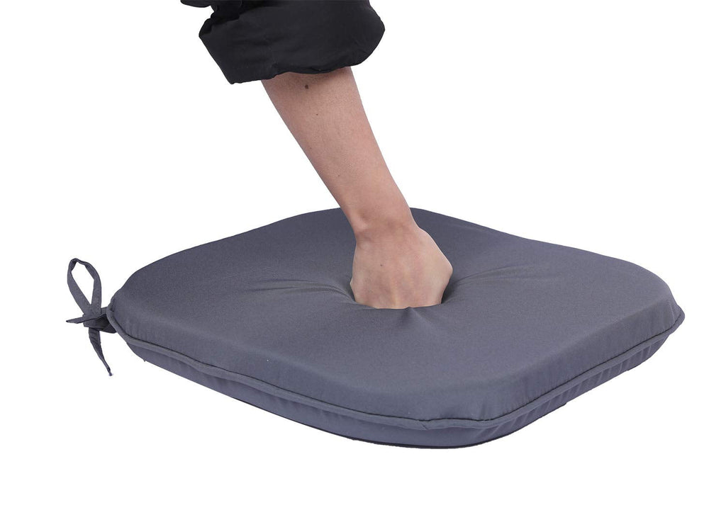 RACE LEAF Waterproof Garden Chair Cushions | Round Seat Pads - 6 Pack