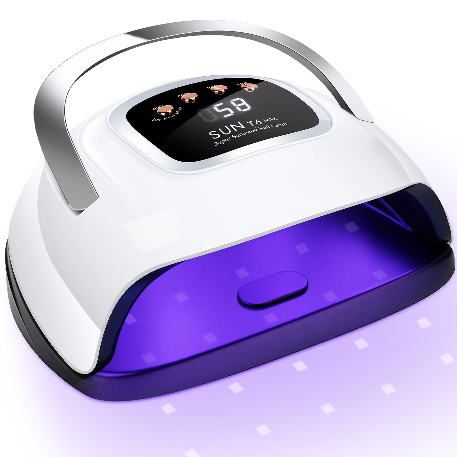 LKE 220W UV LED Nail Lamp | Professional Gel Nail Dryer with 4 Timers