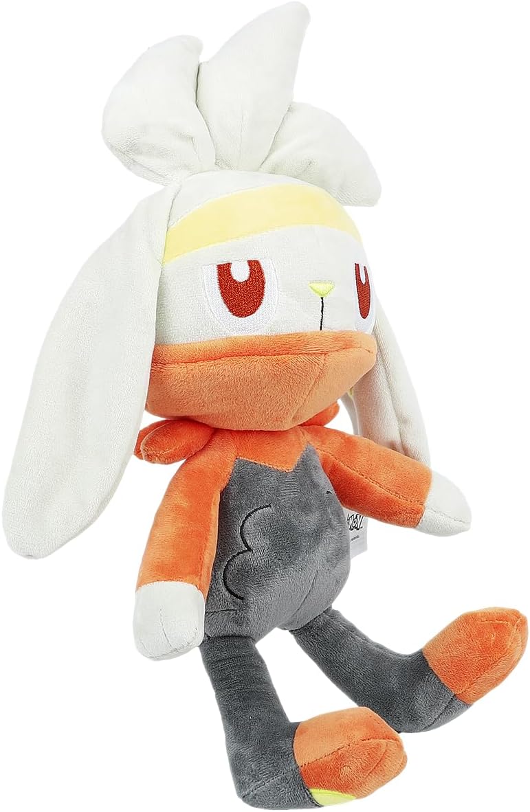 Pokémon Raboot Plush – 12-Inch Soft Stuffed Animal Toy by Jazwares