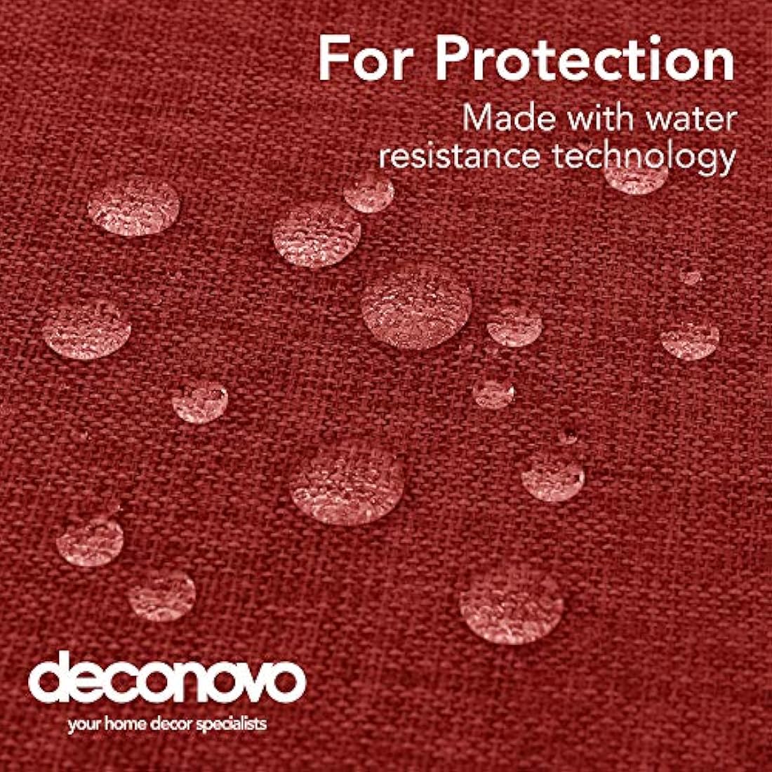 Deconovo Faux Linen Tablecloth | Water Resistant Rectangle - 55x98in