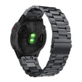 YOOSIDE 26mm Quick Fit Stainless Steel Watch Strap for Garmin Fenix 7X 6X 5X