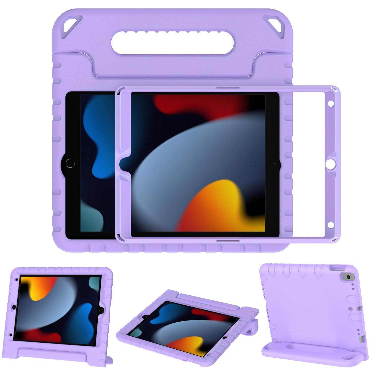 Surom iPad 10.2 Case for Kids – Shockproof Stand with Screen Protector