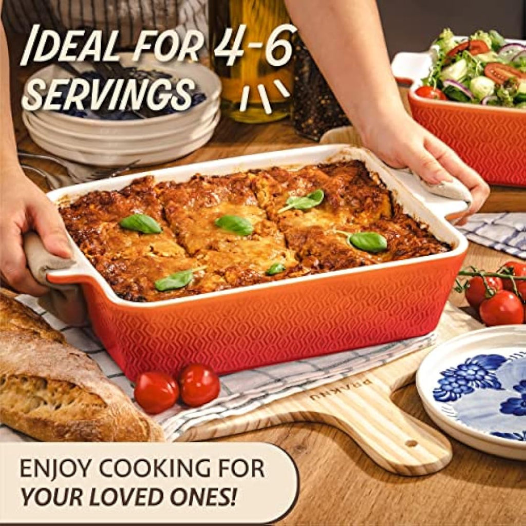 Jolof Store Ceramic Casserole Dish – 28cm Non-Stick Lasagne Baker