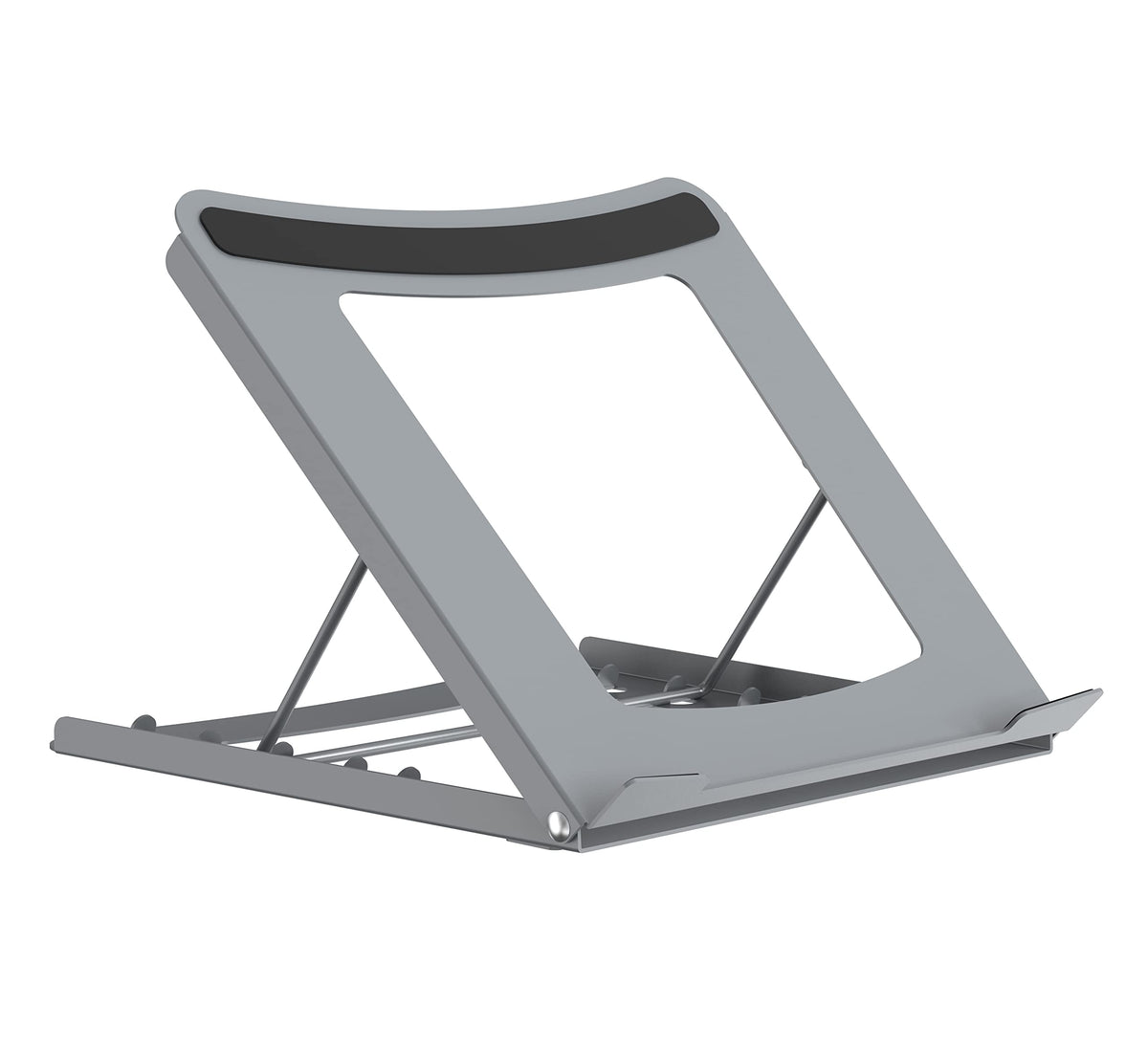 Properav Steel Portable Ergonomic Laptop Stand for Windows & Mac devices such as Dell, Toshiba, HP, Samsung, MacBook, Lenovo with Secure Fit Pads - image 2