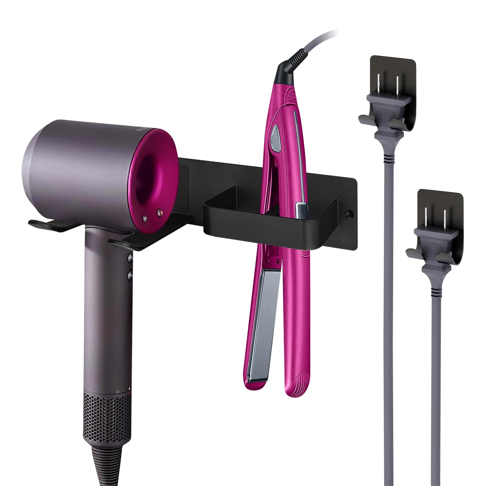 Jolof Store Hair Dryer Holder | Wall Mount Stainless Steel Tool Organizer