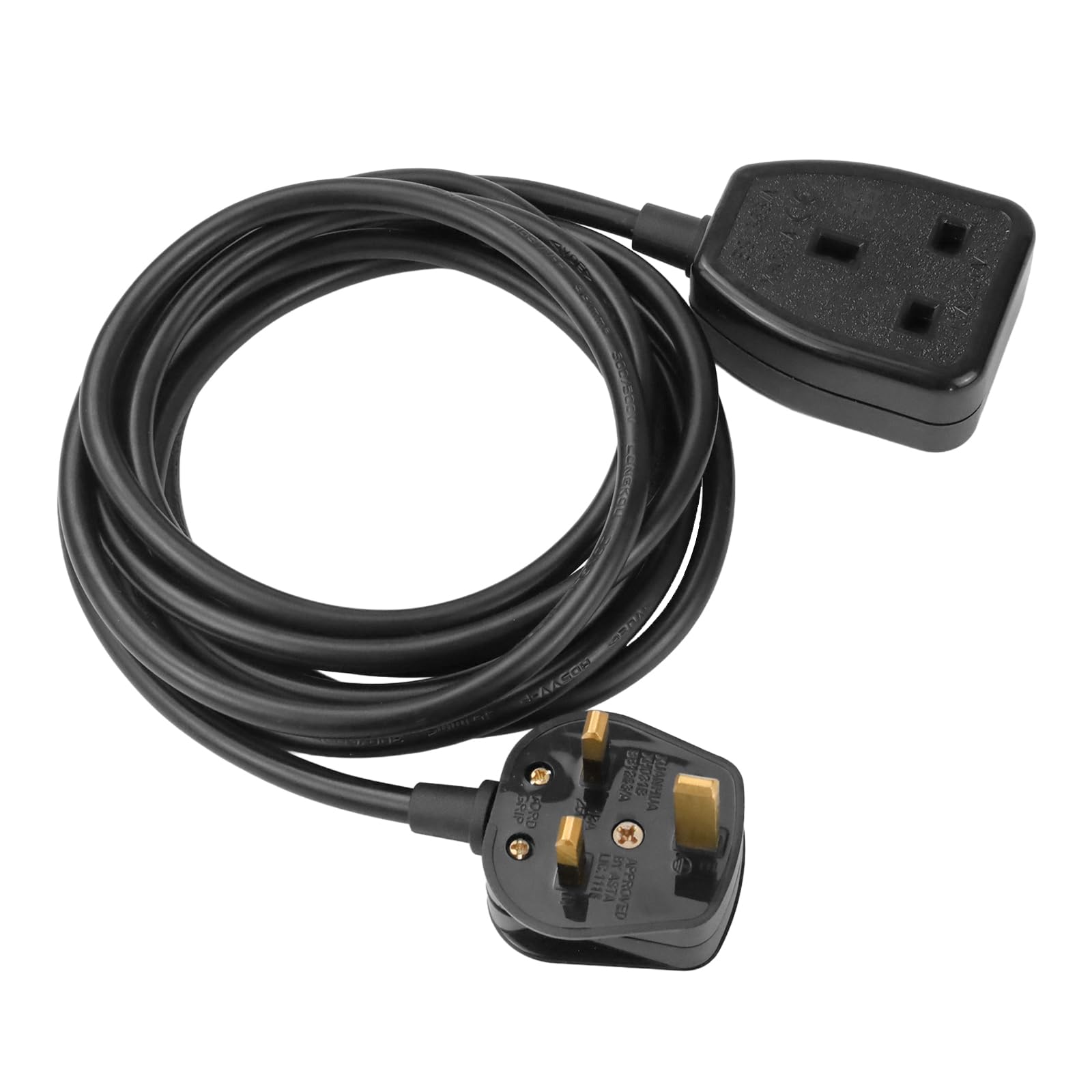 Jolof Store Heavy Duty Extension Lead – 3m Fireproof Single Socket Cable