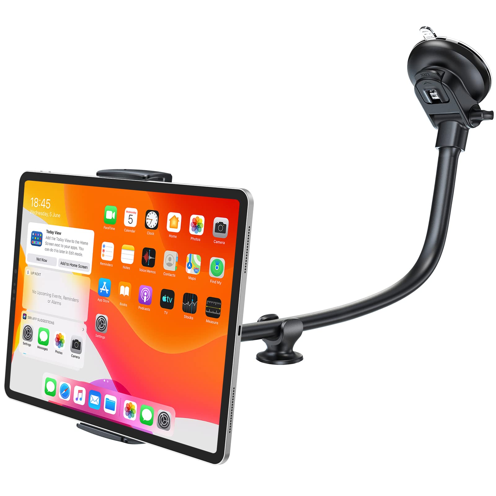 APPS2Car Tablet Holder for Car | 13" Gooseneck Dashboard Mount