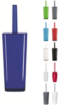 KW Easy Enclosed Plastic Toilet Brush and Holder - Blue -
