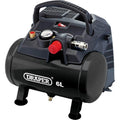Draper 6L Oil-Free Air Compressor - 1.5hp 1.2kW Motor - 116psi Max