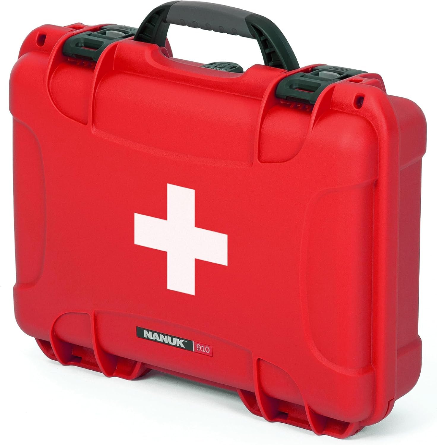 Nanuk 910 First Aid Waterproof Hard Case – Red NK-7 Resin Shell