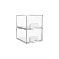 Vtopmart 2 Pack Clear Acrylic Stackable Storage Drawers for Makeup
