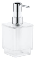 Grohe Selection Cube Soap Dispenser – Chrome Glass & Metal 40805000