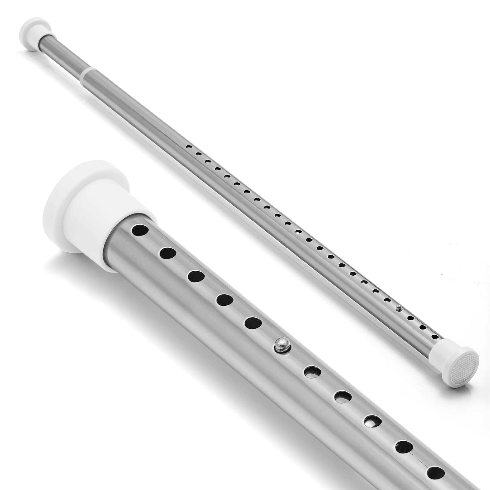 Jolof Store Stainless Steel Tension Rod – 75-110cm Telescopic Shower Pole