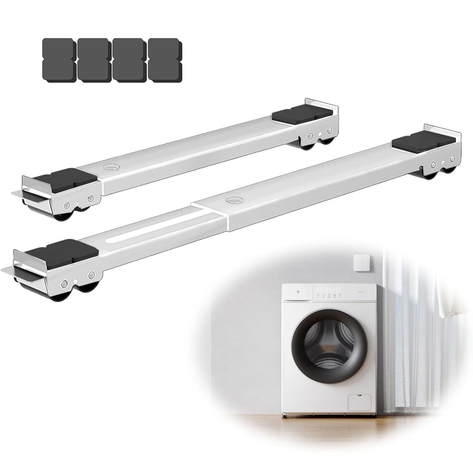 Jolof Store Heavy Duty Appliance Rollers – Adjustable Moving Wheels
