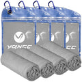YQXCC 4-Pack Cooling Towels | Soft Microfiber Quick Dry Sports Towel