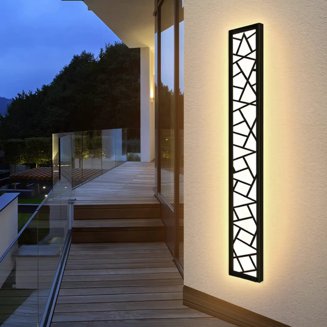 LUOLONG IP67 Waterproof LED Long Wall Light | Anthracite Aluminum 80CM