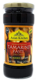 Asian Kitchen Tamarind Paste Puree (Imli) - All Natural, 16oz Glass Jar