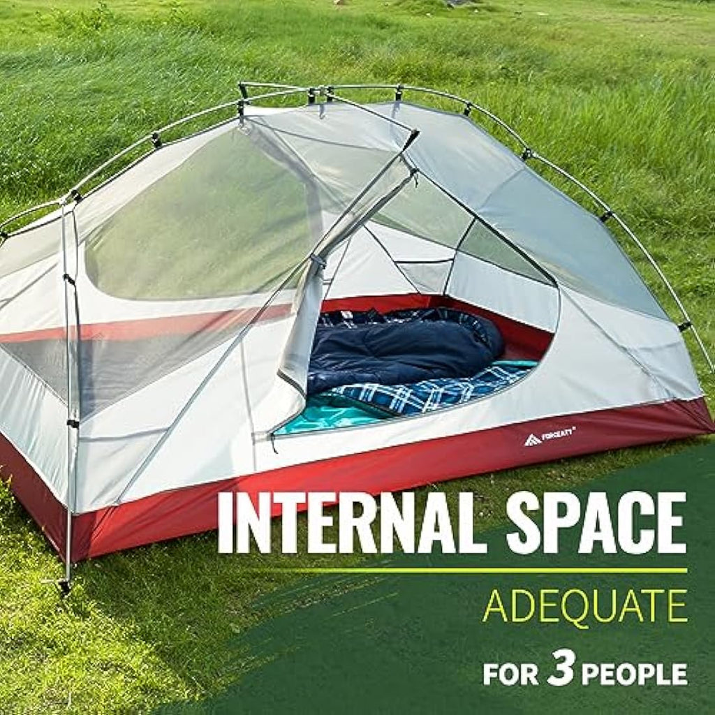 Forceatt 3-Person Backpacking Tent | Waterproof Lightweight Hiking Tent