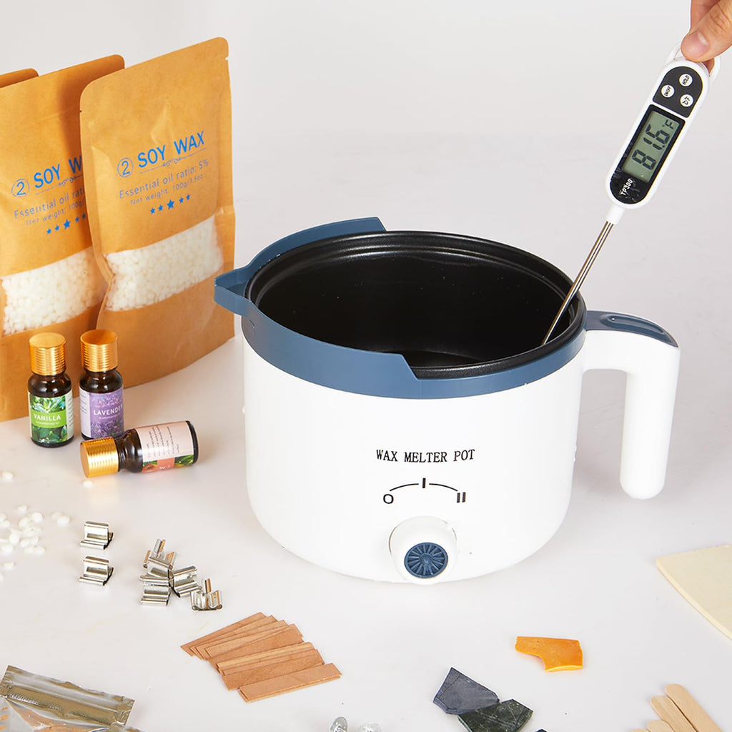 Ksedcon Candle Making Kit with Electric Wax Melting Pot and Soy Wax