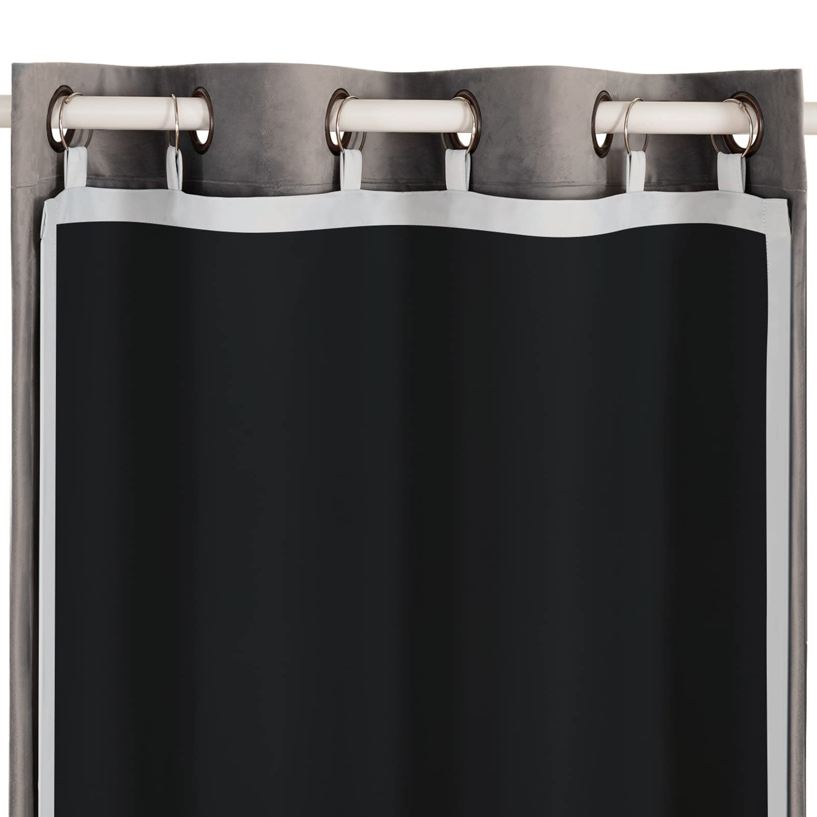 Melodieux Blackout Thermal Curtain Liners - 3 Pass Eyelet Panels, 66x54