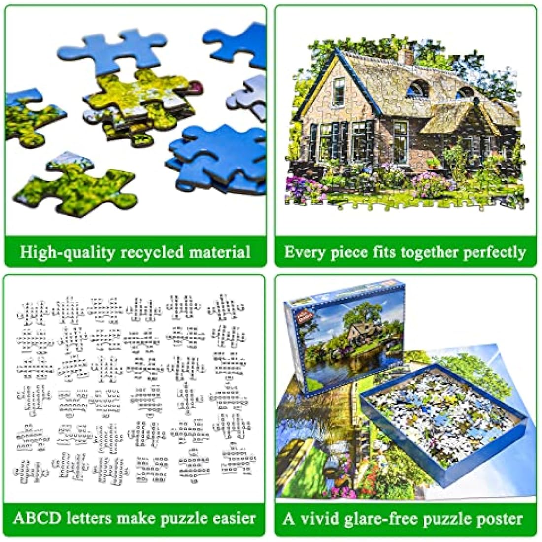 Jolof Store Giethoorn Village 1000 Piece Jigsaw Puzzle for Adults