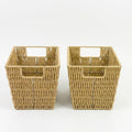 Viviendo Woven Storage Baskets Set of 2, Beige Rope Bins for Shelves - image 1