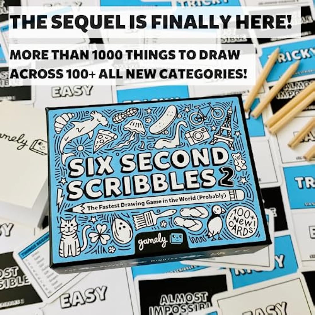 Six Second Scribbles 2 - Fast Drawing Family Party Game | Jolof Store