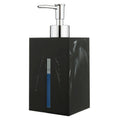 Gelory Marble Resin Soap Dispenser | 500ml Black Refillable Pump Bottle