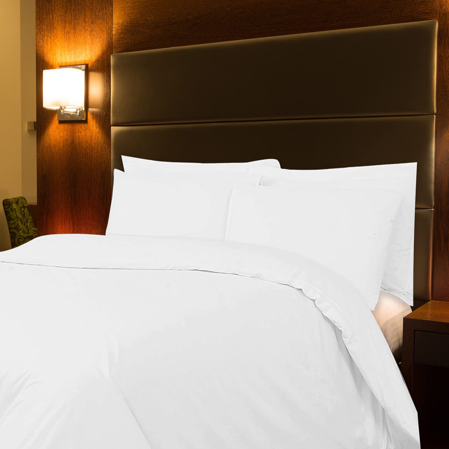 DTEX HOMES 400 Thread Count Egyptian Cotton Sateen Duvet Cover Set